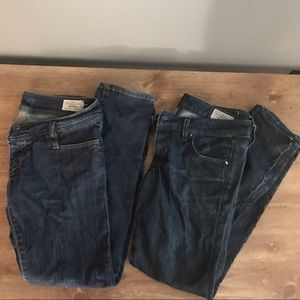 2 pairs of Diesel Jeans